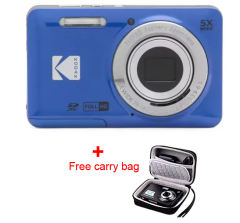 NEW KODAK PIXPRO FZ55 16MP Digital Camera 5X Optical Zoom 28mm Wide Angle 1080P Full HD Video 2.7" LCD Vlogging Camera