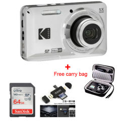 NEW KODAK PIXPRO FZ55 16MP Digital Camera 5X Optical Zoom 28mm Wide Angle 1080P Full HD Video 2.7" LCD Vlogging Camera