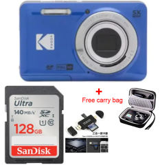 NEW KODAK PIXPRO FZ55 16MP Digital Camera 5X Optical Zoom 28mm Wide Angle 1080P Full HD Video 2.7" LCD Vlogging Camera