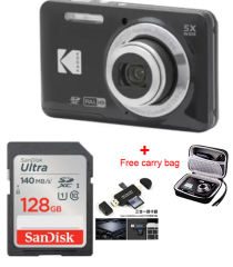 NEW KODAK PIXPRO FZ55 16MP Digital Camera 5X Optical Zoom 28mm Wide Angle 1080P Full HD Video 2.7" LCD Vlogging Camera