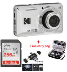 NEW KODAK PIXPRO FZ55 16MP Digital Camera 5X Optical Zoom 28mm Wide Angle 1080P Full HD Video 2.7" LCD Vlogging Camera
