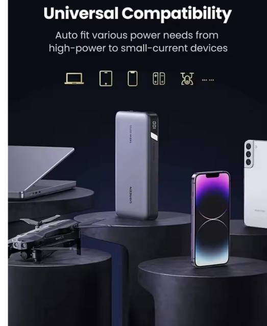 New UGREEN 25000mAh 145W 3-Ports Portable Power Bank