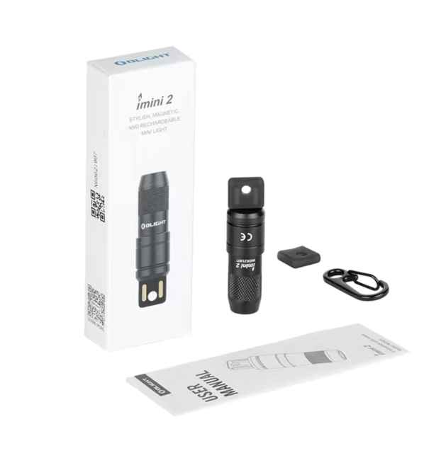 Olight imini 2 EDC Flashlight Rechargeable Keychain Torch Mini Lamp 50 Lumens