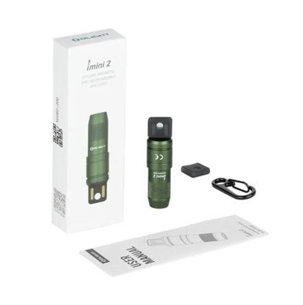 Olight imini 2 EDC Flashlight Rechargeable Keychain Torch Mini Lamp 50 Lumens