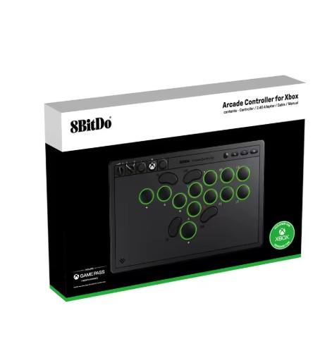 8BitDo All-Button Arcade Controller for Xbox Series X/S, Xbox One & PC, Windows 2.4G Wireless, Low-profile Mechanical Switches