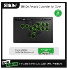 8BitDo All-Button Arcade Controller for Xbox Series X/S, Xbox One & PC, Windows 2.4G Wireless, Low-profile Mechanical Switches