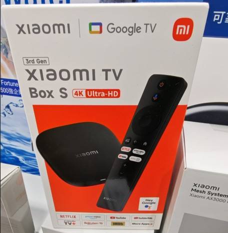 New Xiaomi TV Box S 3rd Gen 4K Ultra HD Google Smart TV Box,2GB+32GB,Global Version