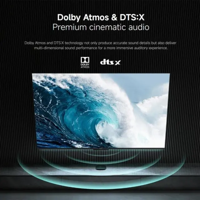 New Xiaomi TV Box S 3rd Gen 4K Ultra HD Google Smart TV Box,2GB+32GB,Global Version