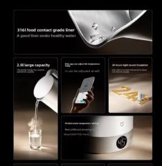 Xiaomi Mijia Constant Temperature Electric Kettle 3 Pro 24-hour insulation 316L Stainless Steel 1800w Fast Heating 2L Mihome app