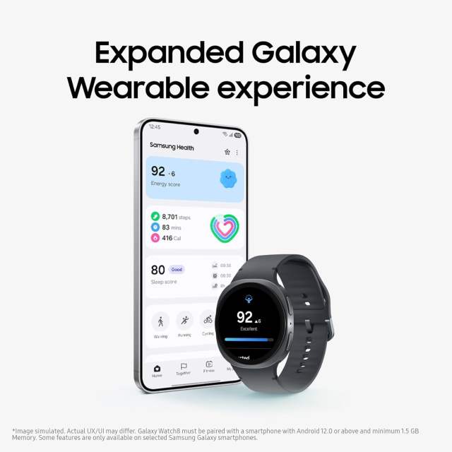 New Samsung Galaxy Watch 8 40mm AI Smart Watch Sport Band Cushion Design 3nm Processor Health & Sleep Coach Fitness Tracker