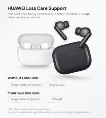 HUAWEI FreeBuds SE 4 ANC, Wireless Earbuds, 50 Hour Long Battery Life, Multi-mod
