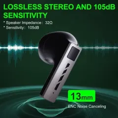 Black Shark T11 Wireless Earbuds Touch Control with Playback Deep Bass IPX4 WF