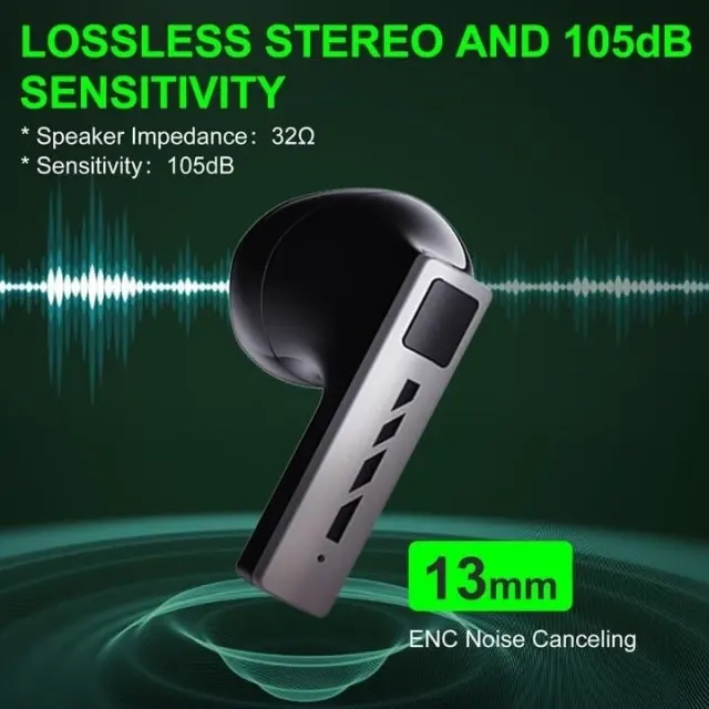 Black Shark T11 Wireless Earbuds Touch Control with Playback Deep Bass IPX4 WF