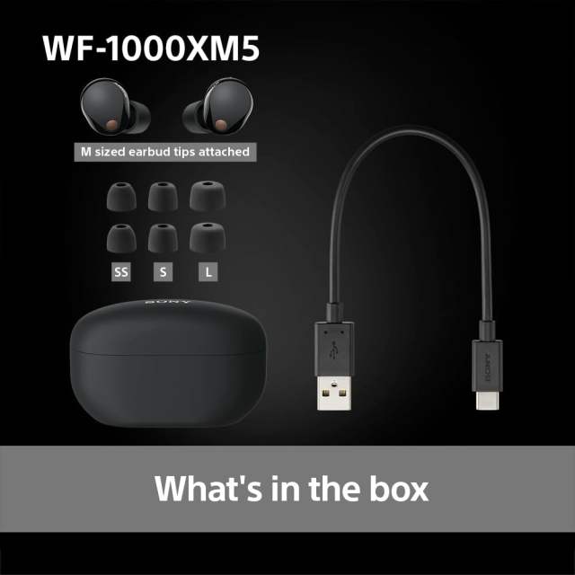 New Sony WF-1000XM5 Wireless Noise Cancelling Earbuds