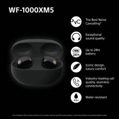 New Sony WF-1000XM5 Wireless Noise Cancelling Earbuds