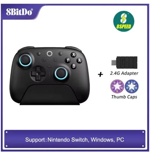 8BitDo - Ultimate 2 Wireless Bluetooth Controller for Nintendo Switch 2,PC,Windows 10,11 with Charging Dock