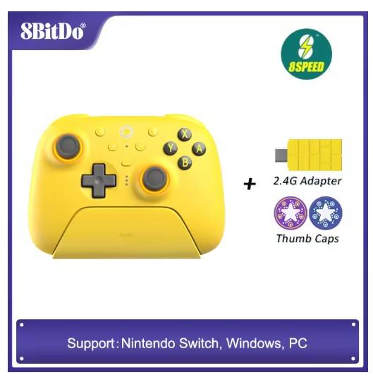 8BitDo - Ultimate 2 Wireless Bluetooth Controller for Nintendo Switch 2,PC,Windows 10,11 with Charging Dock