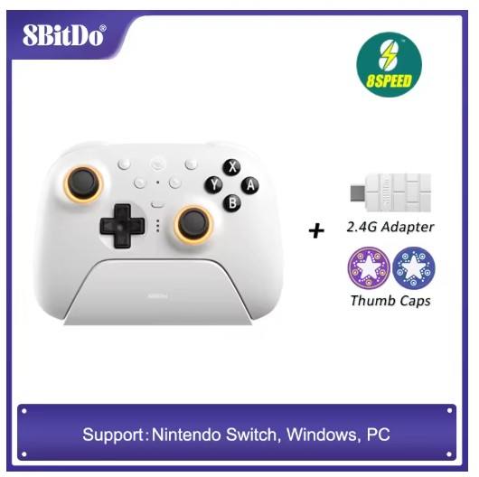 8BitDo - Ultimate 2 Wireless Bluetooth Controller for Nintendo Switch 2,PC,Windows 10,11 with Charging Dock