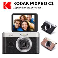 NEW KODAK PIXPRO C1 Digital Camera All-in-one 13MP Sensor 26mm Fixed Focus Lens and 180° Tilting LCD