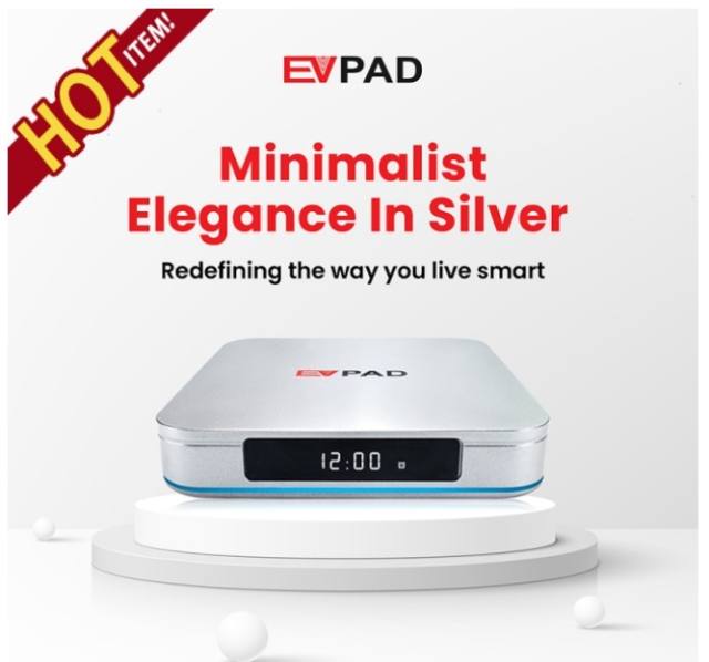 全新行貨 EVPAD 12P 智能媒體播放器 (4+64GB) 電視盒子TV BOX 國際版