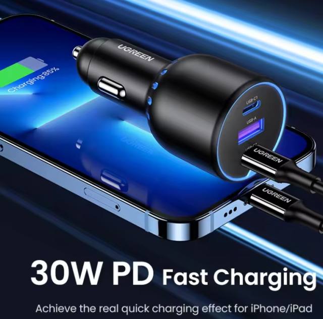 New UGREEN 130W USB C Car Charger