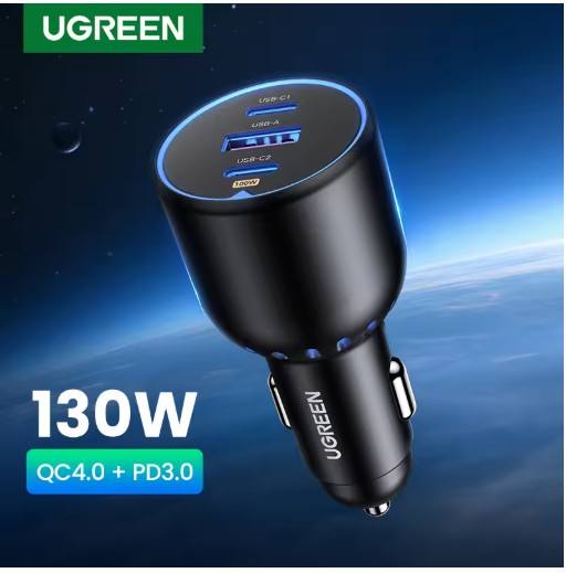 New UGREEN 130W USB C Car Charger