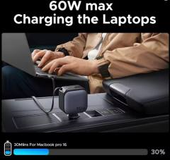 NEW UGREEN 145W 90W 60W Car Charger 3 USB-C & 1 USB-A Ports PD QC4.0 Fast Charging