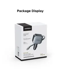 NEW UGREEN 145W 90W 60W Car Charger 3 USB-C & 1 USB-A Ports PD QC4.0 Fast Charging