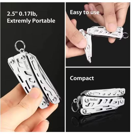 NEW NexTool Mini Flagship 10in1 Multifunction Folding EDC Scissors Screwdriver Pliers Bottle Opener Outdoor Tool