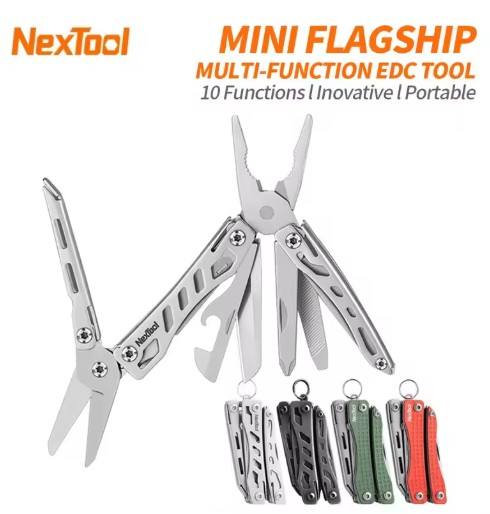 NEW NexTool Mini Flagship 10in1 Multifunction Folding EDC Scissors Screwdriver Pliers Bottle Opener Outdoor Tool