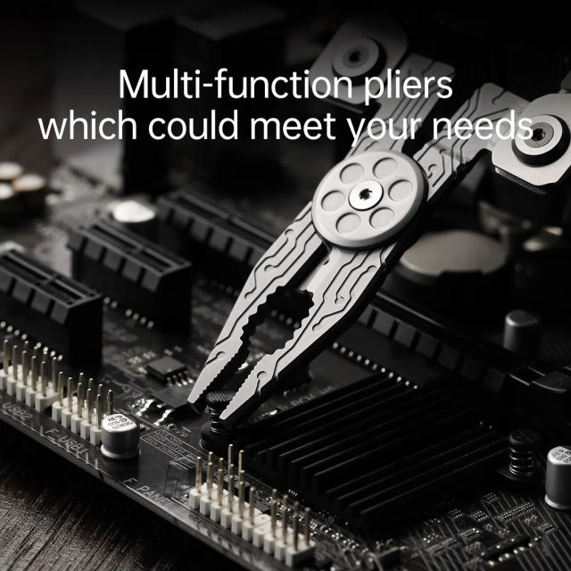 NEW Nextool 14 In 1 Silver Blade EDC Tool Portable Multi-function Pliers Multi Tool Screwdriver Wrench Pliers Knife With Leather Bag