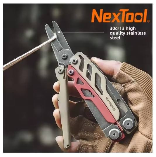 New NexTool Flagship Pro F30 Multitool Pliers 16 in 1 Multi Tool EDC Outdoor Camping Equipment Red-Brown