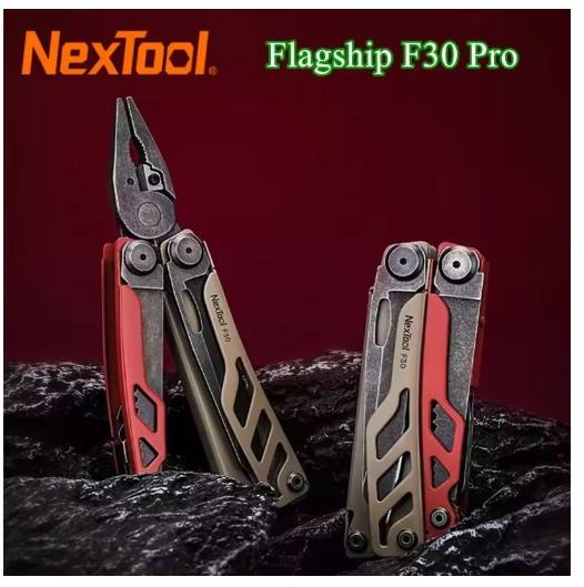 New NexTool Flagship Pro F30 Multitool Pliers 16 in 1 Multi Tool EDC Outdoor Camping Equipment Red-Brown