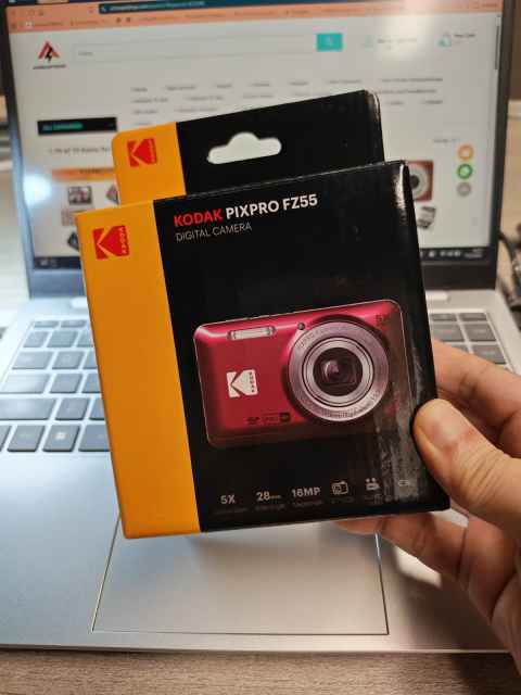 KODAK PIXPRO FZ55-RD 16MP Digital Camera 5X Optical Zoom 28mm Wide Angle 1080P Full HD Video 2.7" LCD Vlogging Camera