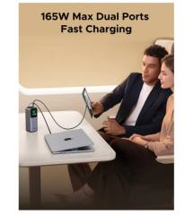 NEW UGREEN Nexode Pro 165W Power Bank 20000mAh Large Capacity Built-in 65CM Cable Mobile Power TFT Screen Digital Display