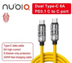 Original Nubia 6A PD3.1 C to C 240W Fast Charging Data Cable With MFi Certification 150cm