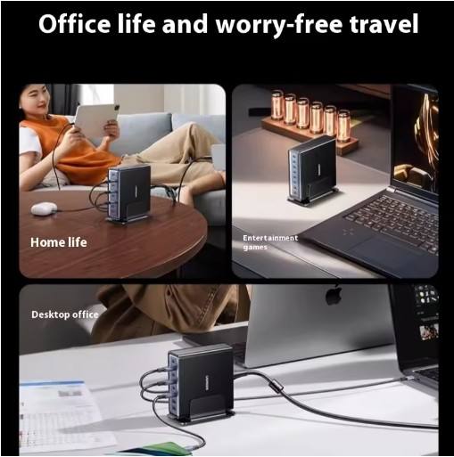 NEW UGREEN Charger Eight-in-one Gallium Nitride 200W Multi Port Fast Charging Desktop Charging Station