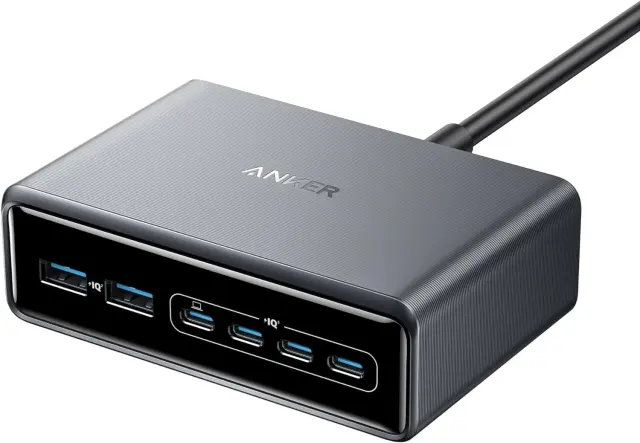 NEW Anker Prime USB-C Desktop Charger 200W 6-Ports GaN Charging Station