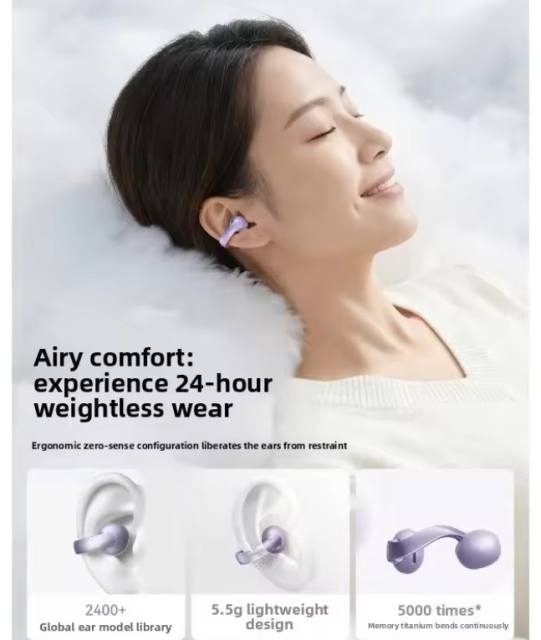 NEW ANKER Soundcore C50i Ear Clip Wireless Bluetooth Headphones with Dustproof and Waterproof Features