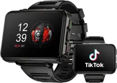 New LOKMAT APPLLP 5 MAX Android Watch Phone Square Big Screen Wifi 4G Calls Smartwatches Dual Camera with Flashlight Gaming Watch