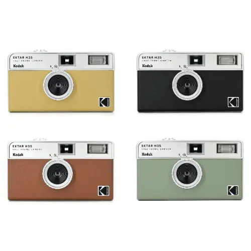 New KODAK EKTAR H35 Half Frame Camera 35mm Film Camera Reusable Film Camera With Flash Light
