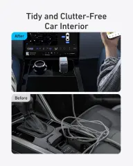 Anker USB-C Car Charger 75W Adapter Built-in Retractable Cable for iPhone 16/17/Mac