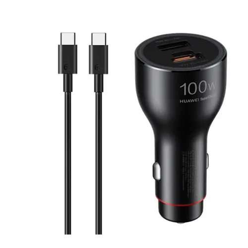 Huawei SuperCharge Car Charger Max 100W For Mate XTs X6 X5 Pura 80 Pro+