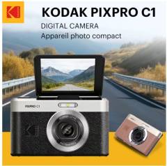 NEW KODAK PIXPRO C1 Digital Camera All-in-one 13MP Sensor 26mm Fixed Focus Lens and 180° Tilting LCD