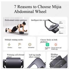 Xiaomi Mijia Smart Abdominal Wheel Strong Load Bearing Non-slip Roller Exercise Equipment Fitness Training Home Gym