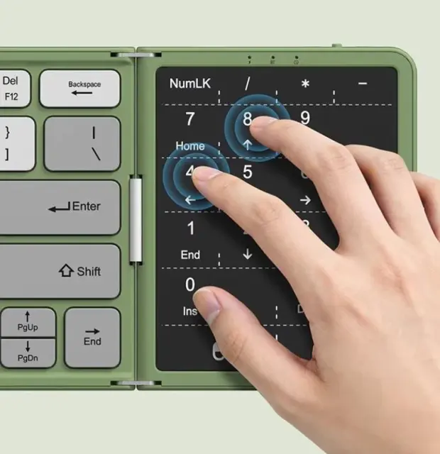 BOW Numeric Keypad + Touchpad Foldable Keyboard For OPPO Find N6 Honor Magic V6