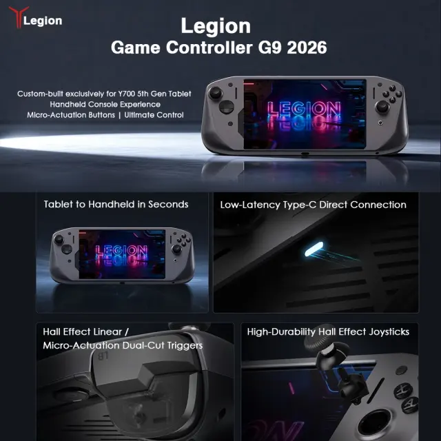 NEW 2026 Lenovo LEGION Gaming Controller G9 2026 GamePad For Legion Y700 Tab Gen 5