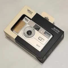 VIBE FilmGerman 501F Vintage 35mm Reusable Photo Film Camera Sandy Gold