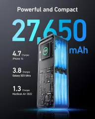 Anker Prime Power Bank 27650mAh 3-Port 250W Portable Charger 99.54Wh w/Smart App