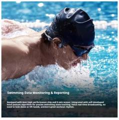 Shokz OpenSwim Pro 2 S720 Bone Conduction Swimming Headphones Earphones